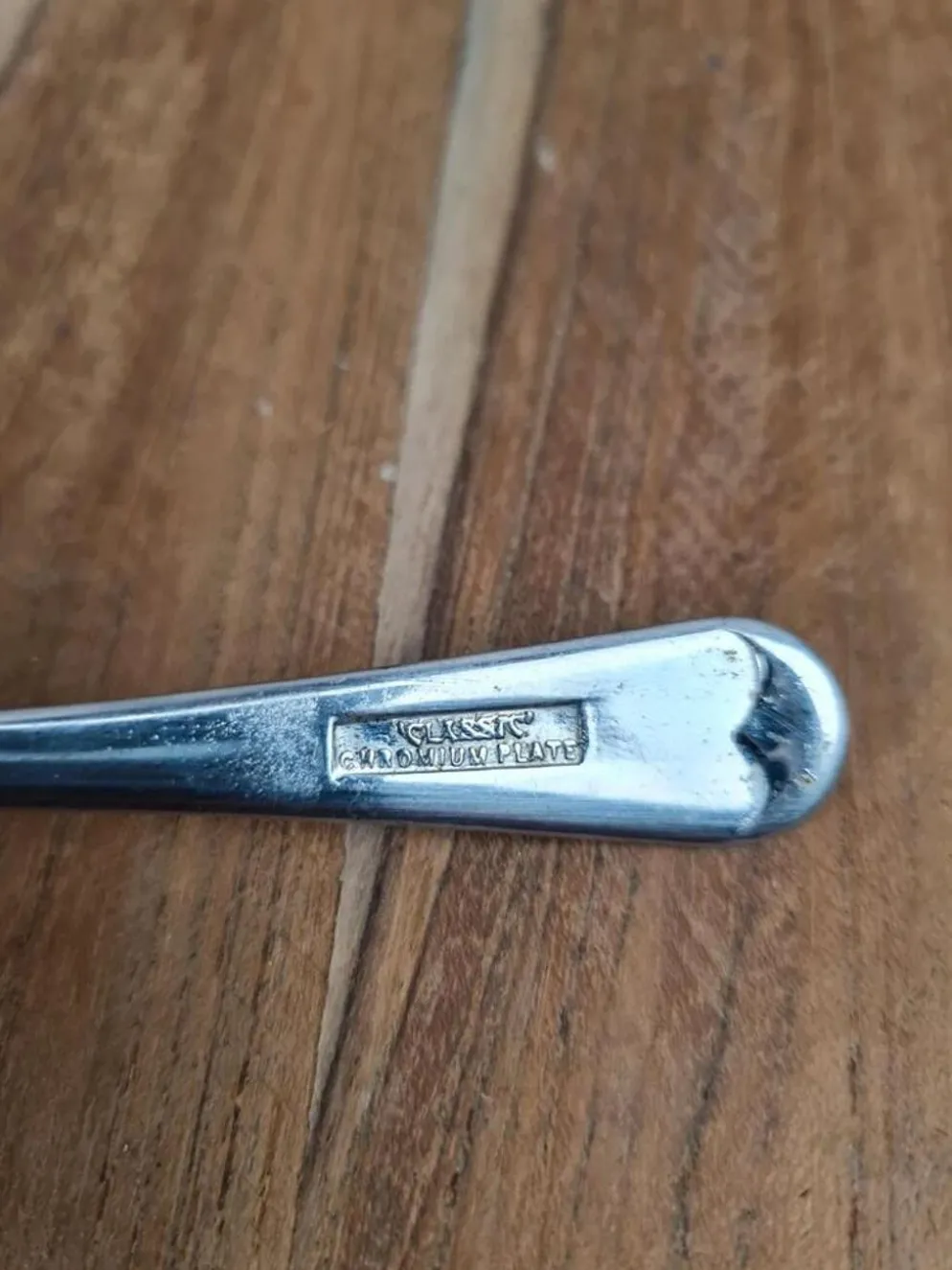 Sucrier vintage cobalt & métal chromé – forme poire