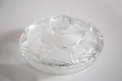 Sucrier Vintage en Cristal Transparent, Italie, Années 1960