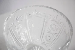 Sucrier Vintage en Cristal Transparent, Italie, Années 1960