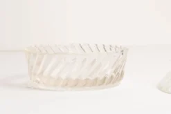 Sucrier Vintage en Cristal Transparent, Italie, années 1960
