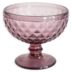 Sucrier vintage en verre violet du milieu du siècle, Italie, 1960s