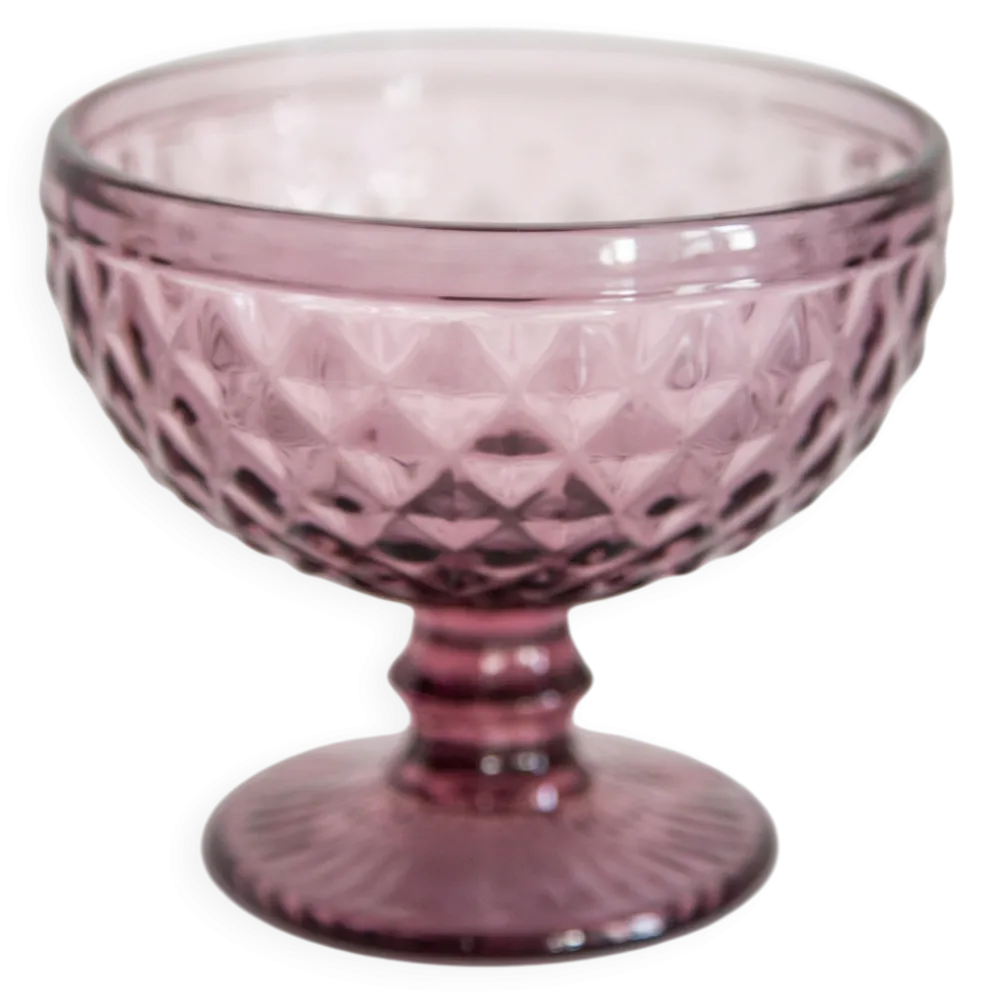 Sucrier vintage en verre violet du milieu du siècle, Italie, 1960s
