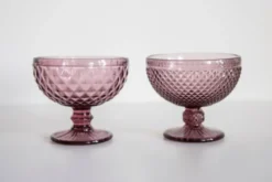 Sucrier vintage en verre violet du milieu du siècle, Italie, 1960s
