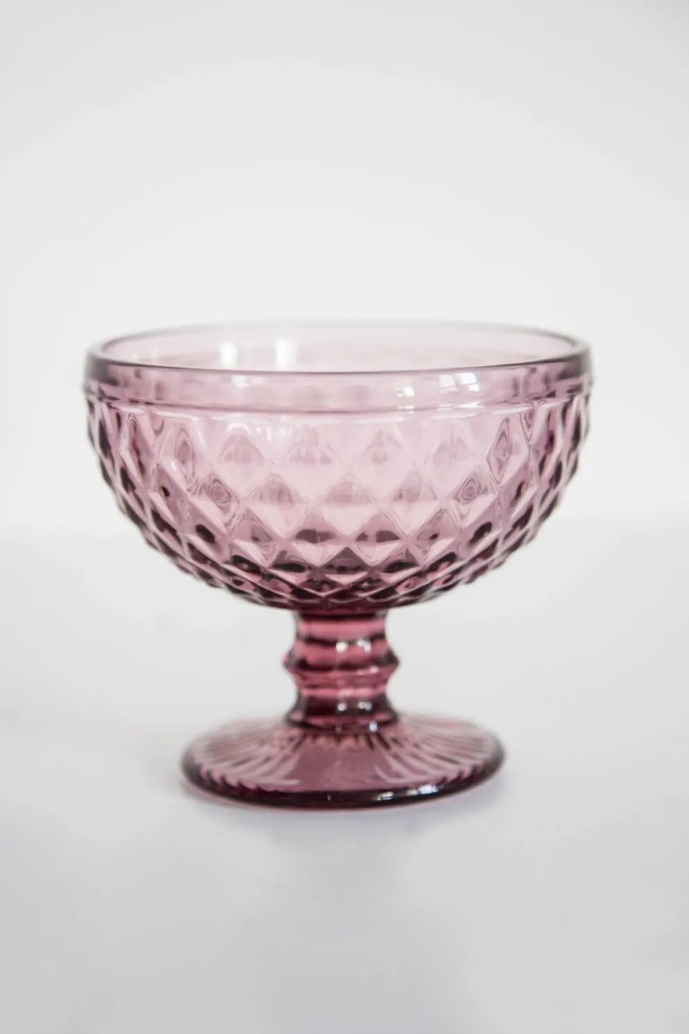 Sucrier vintage en verre violet du milieu du siècle, Italie, 1960s