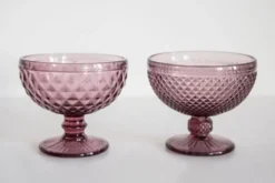 Sucrier vintage en verre violet du milieu du siècle, Italie, 1960s