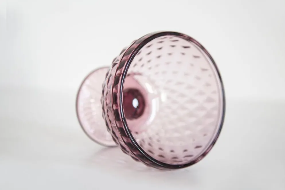 Sucrier vintage en verre violet du milieu du siècle, Italie, 1960s