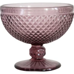 Sucrier vintage en verre violet du milieu du siècle, Italie, années 1960