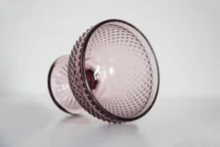 Sucrier vintage en verre violet du milieu du siècle, Italie, années 1960