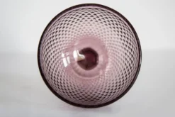Sucrier vintage en verre violet du milieu du siècle, Italie, années 1960
