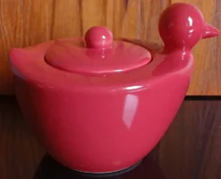 Sucrier zoomorphe en céramique, 80's