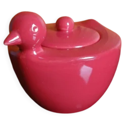Sucrier zoomorphe en céramique, 80's