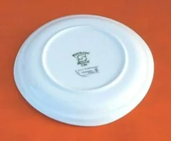 Suite de 6 assiettes à fromage, dessert Porcelaine décor Symphonie