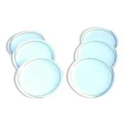 Suite de 6 assiettes à fromage, dessert Porcelaine décor Symphonie