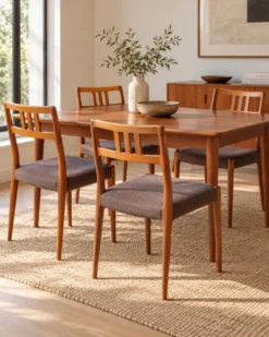 Suite de 4 chaises Niels Otto Møller modèle 79 en teck – J.L. Møllers