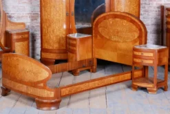 Suite de chambre Art Déco de Louis Majorelle, France, années 1930, ensemble de 8.