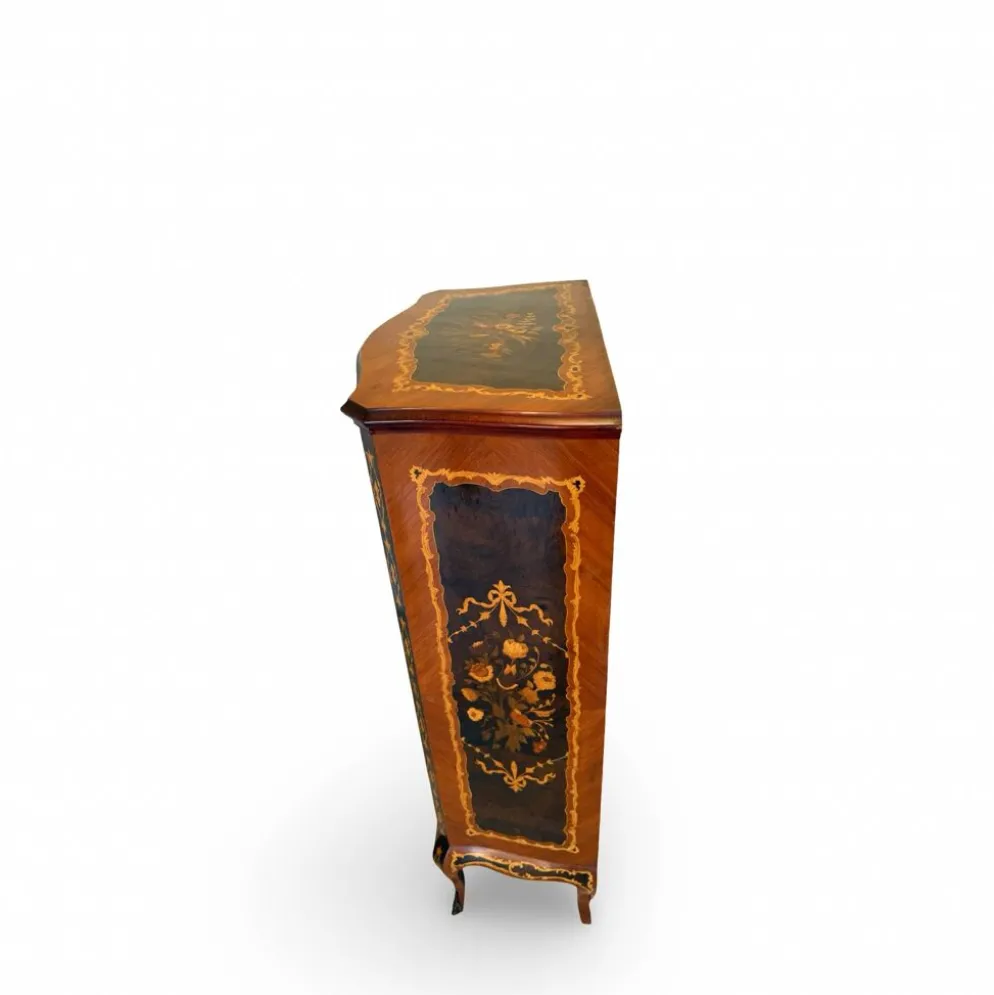 Suite de chambre en bois incrusté de style italien du milieu du siècle, par Pacifici Prete, Rome