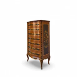 Suite de chambre en bois incrusté de style italien du milieu du siècle, par Pacifici Prete, Rome