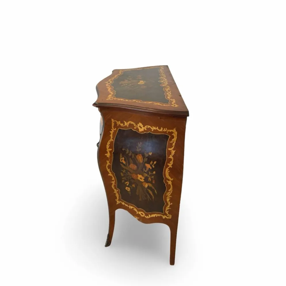 Suite de chambre en bois incrusté de style italien du milieu du siècle, par Pacifici Prete, Rome