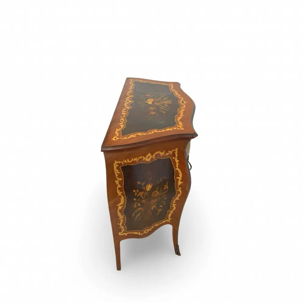 Suite de chambre en bois incrusté de style italien du milieu du siècle, par Pacifici Prete, Rome