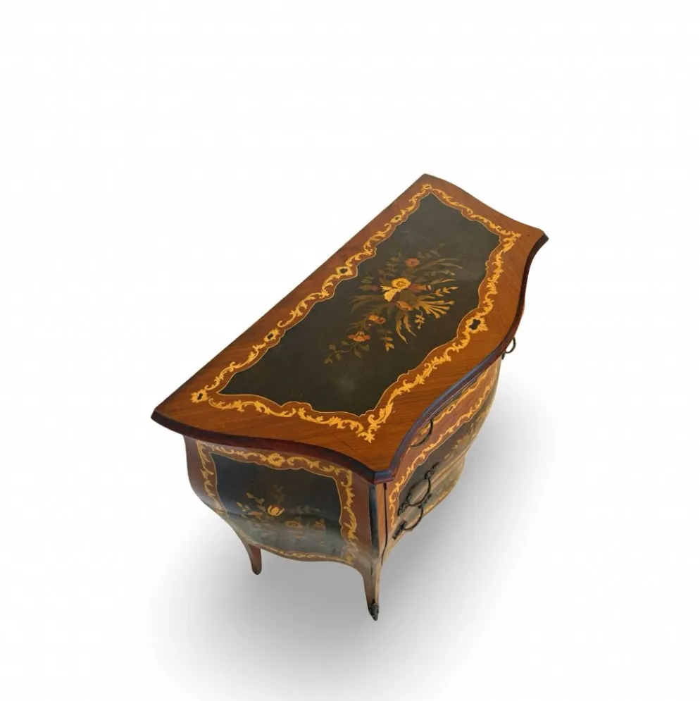 Suite de chambre en bois incrusté de style italien du milieu du siècle, par Pacifici Prete, Rome