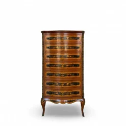 Suite de chambre en bois incrusté de style italien du milieu du siècle, par Pacifici Prete, Rome