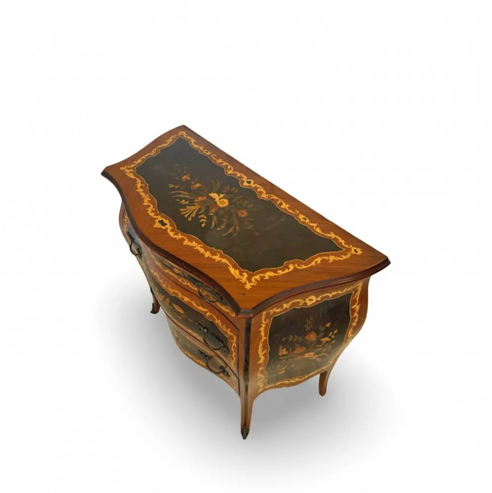 Suite de chambre en bois incrusté de style italien du milieu du siècle, par Pacifici Prete, Rome