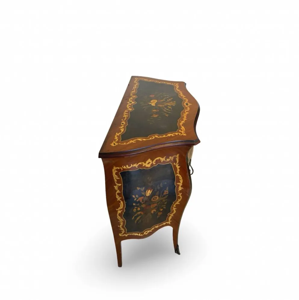 Suite de chambre en bois incrusté de style italien du milieu du siècle, par Pacifici Prete, Rome