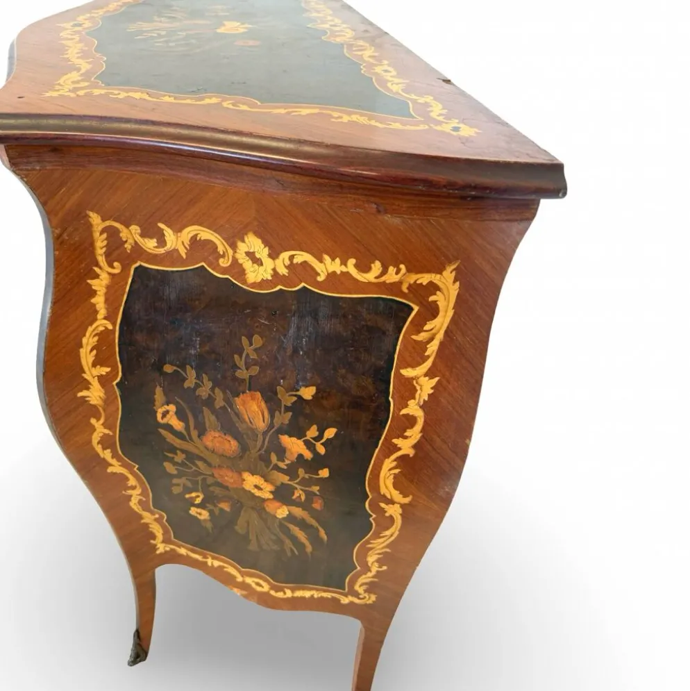 Suite de chambre en bois incrusté de style italien du milieu du siècle, par Pacifici Prete, Rome