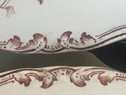 Suite de cinq anciennes assiettes plates Bisto England Modèle Anson Sp