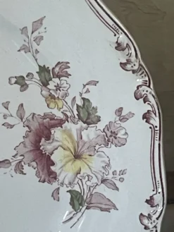 Suite de cinq anciennes assiettes plates Bisto England Modèle Anson Sp