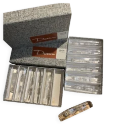 Suite de 12 porte-couteaux en cristal de Daum - 1960