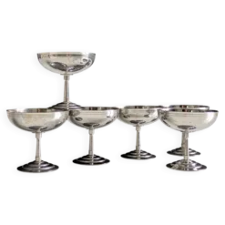 Suite de six coupes à glace/sorbet par Rémy Letang 70'