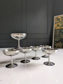 Suite de six coupes à glace/sorbet par Rémy Letang 70'
