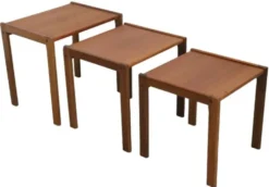 Suite de 3 tables gigognes 'Frankenau'