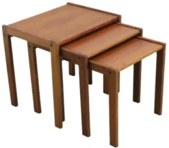 Suite de 3 tables gigognes 'Frankenau'