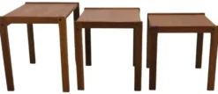 Suite de 3 tables gigognes 'Frankenau'