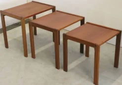 Suite de 3 tables gigognes 'Frankenau'