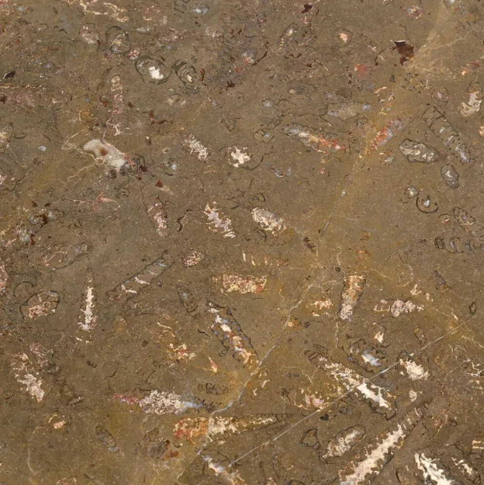 Suite de trois tables gigognes « Fossile », Suisse, circa 1970