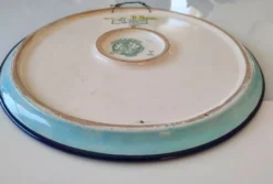 Superbe plat Émaux de Longwy signé année 40