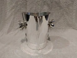 Superbe seau à glaçon métal argenté orfèvre Christofle Anemone