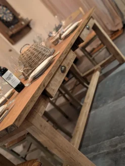 Superbe table de ferme ancienne en chêne massif restaurée – 8 personne