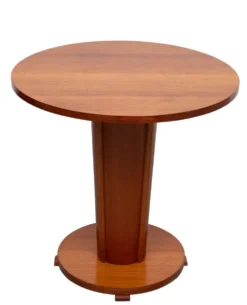 Superbe table ronde Art Déco de l'école d'Amsterdam des années 1930.