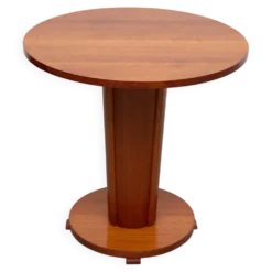 Superbe table ronde Art Déco de l'école d'Amsterdam des années 1930.