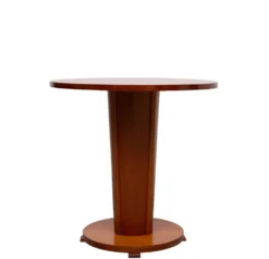 Superbe table ronde Art Déco de l'école d'Amsterdam des années 1930.