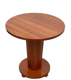Superbe table ronde Art Déco de l'école d'Amsterdam des années 1930.