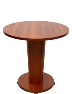 Superbe table ronde Art Déco de l'école d'Amsterdam des années 1930.