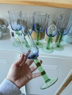 Superbe verres à pied vintage