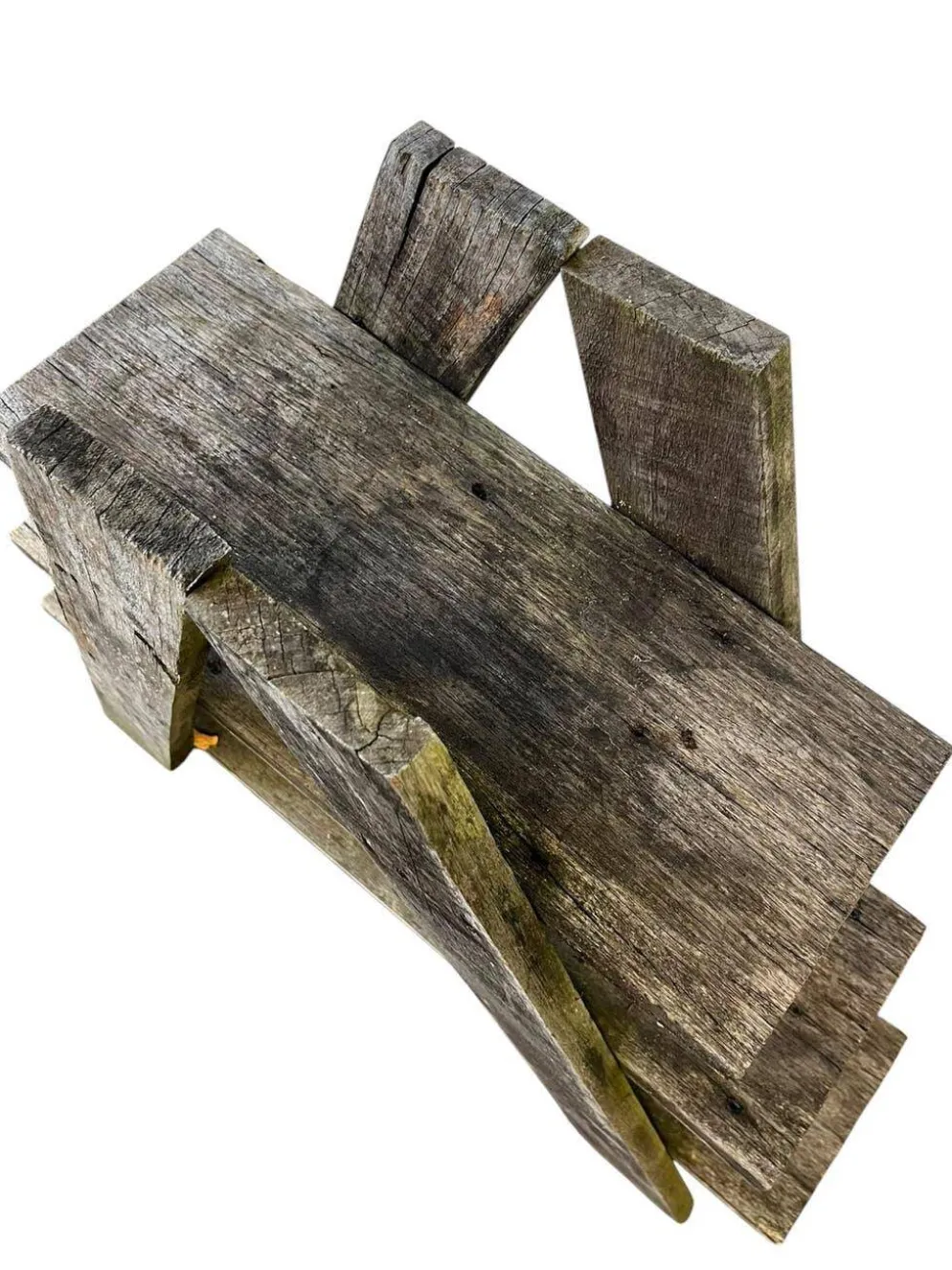 Support à plusieurs niveaux en bois vintage / étagère sur pied / table à plantes