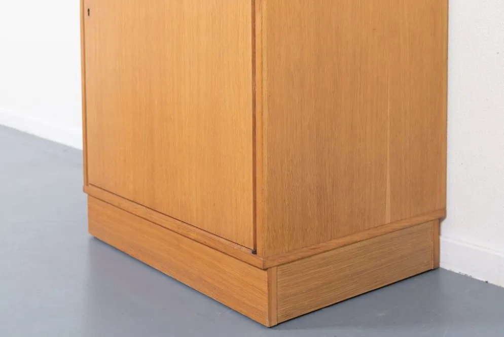Swedish vintage bar cabinet in two parts in oak from the 1970s
