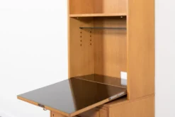 Swedish vintage bar cabinet in two parts in oak from the 1970s